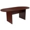Flash Furniture Oval 35" W, 72" L, 29.5" H, Laminate Top, Red BLN-6GCMHG595M-BK-GG - alternate 5